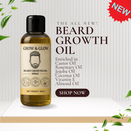 Beard Growth Oil (100ml) - Grow & Glow